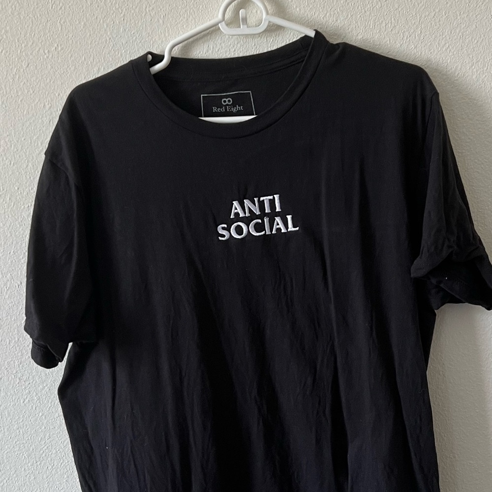 Embroidered Anti Social Goth Graphic Tee
